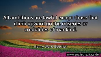Englisches Zitat von Henry Ward Beecher als Bild