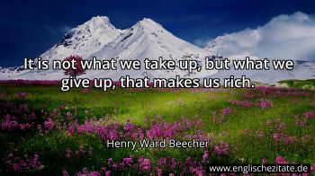 Englisches Zitat von Henry Ward Beecher als Bild