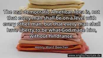 Englisches Zitat von Henry Ward Beecher als Bild