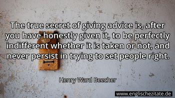 Englisches Zitat von Henry Ward Beecher als Bild