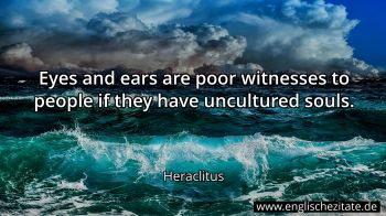 Englisches Zitat von Heraclitus als Bild