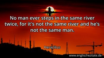 Englisches Zitat von Heraclitus als Bild