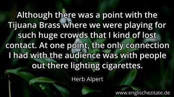 Englisches Zitat von Herb Alpert als Bild