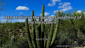 Englisches Zitat von Herb Caen als Bild