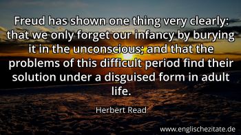 Englisches Zitat von Herbert Read als Bild