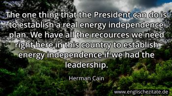 Englisches Zitat von Herman Cain als Bild