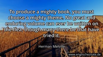 Englisches Zitat von Herman Melville als Bild