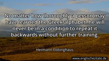 Englisches Zitat von Hermann Ebbinghaus als Bild