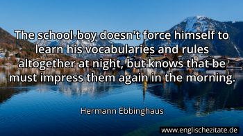Englisches Zitat von Hermann Ebbinghaus als Bild
