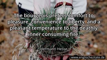 Englisches Zitat von Hermann Hesse als Bild