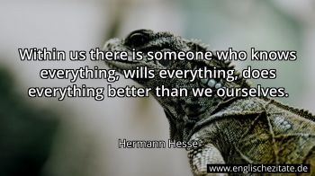 Englisches Zitat von Hermann Hesse als Bild