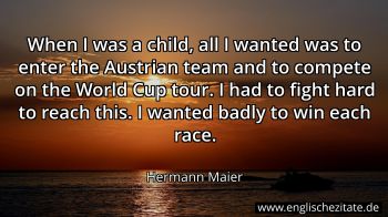 Englisches Zitat von Hermann Maier als Bild