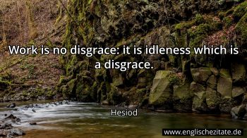 Englisches Zitat von Hesiod als Bild