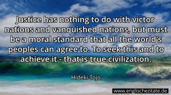 Englisches Zitat von Hideki Tojo als Bild