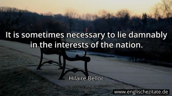 Englisches Zitat von Hilaire Belloc als Bild