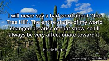 Englisches Zitat von Hilarie Burton als Bild