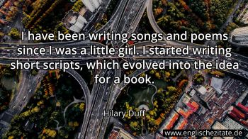 Englisches Zitat von Hilary Duff als Bild