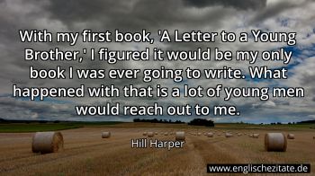 Englisches Zitat von Hill Harper als Bild
