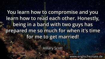 Englisches Zitat von Hillary Scott als Bild