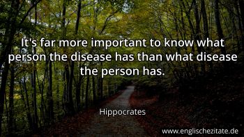 Englisches Zitat von Hippocrates als Bild