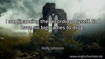 Englisches Zitat von Holly Johnson als Bild