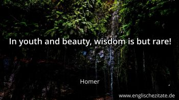 Englisches Zitat von Homer als Bild