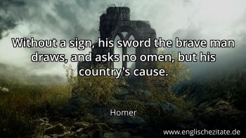 Englisches Zitat von Homer als Bild