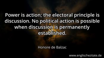 Englisches Zitat von Honore de Balzac als Bild