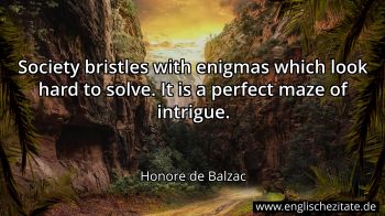Englisches Zitat von Honore de Balzac als Bild