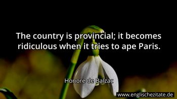 Englisches Zitat von Honore de Balzac als Bild