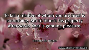 Englisches Zitat von Honore de Balzac als Bild
