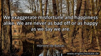 Englisches Zitat von Honore de Balzac als Bild
