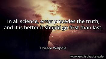 Englisches Zitat von Horace Walpole als Bild