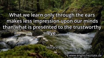 Englisches Zitat von Horace als Bild