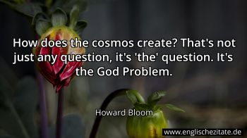 Englisches Zitat von Howard Bloom als Bild
