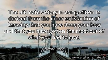 Englisches Zitat von Howard Cosell als Bild