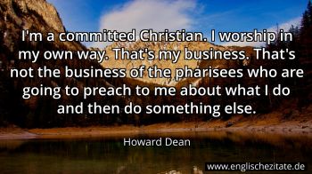 Englisches Zitat von Howard Dean als Bild