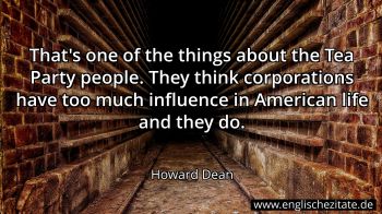 Englisches Zitat von Howard Dean als Bild