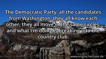 Englisches Zitat von Howard Dean als Bild