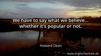 Englisches Zitat von Howard Dean als Bild