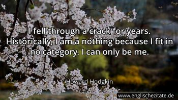 Englisches Zitat von Howard Hodgkin als Bild