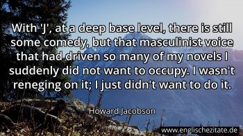 Englisches Zitat von Howard Jacobson als Bild