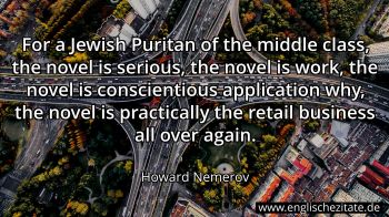 Englisches Zitat von Howard Nemerov als Bild
