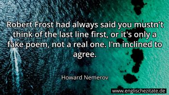 Englisches Zitat von Howard Nemerov als Bild