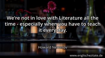 Englisches Zitat von Howard Nemerov als Bild