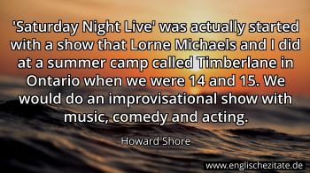 Englisches Zitat von Howard Shore als Bild