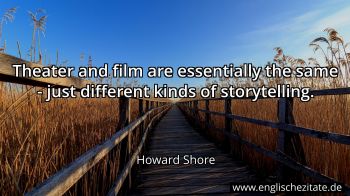 Englisches Zitat von Howard Shore als Bild
