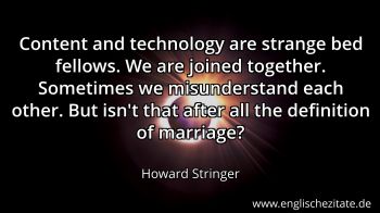 Englisches Zitat von Howard Stringer als Bild