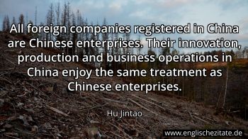 Englisches Zitat von Hu Jintao als Bild