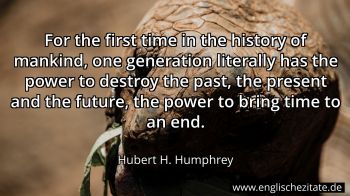Englisches Zitat von Hubert H. Humphrey als Bild
